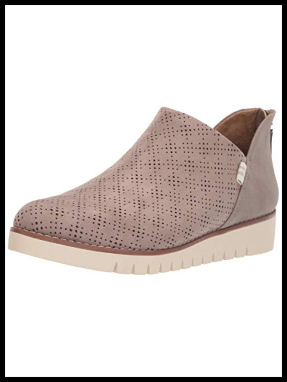 Women's Ankle Booties Microfiber Slip On Low Heel Comfort Shoes